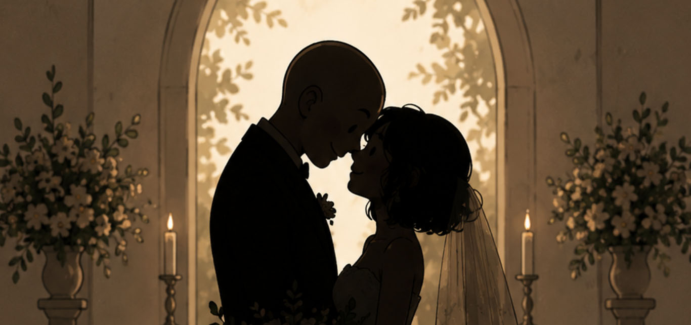 Recuerdo romántico de la pareja